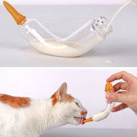 [Tỷ lệ khen ngợi 91%] Bình sữa cho thú cưng Đầu núm vú bằng thủy tinh bằng silicon đa năng cho mèo sơ sinh Bình sữa cho bé Kitten Puppy Đồ dùng cho ăn núm vú nhỏ 2,22 @ @