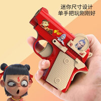 [Tỷ lệ khen ngợi 93%] Nezha Aopropylene Gun Boy Toddler Toy Pistol Tự động tải Công cụ tiện dụng Mô hình di động Mini