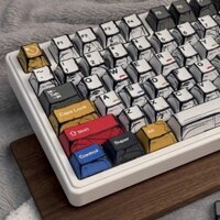 [Tỷ lệ khen ngợi 94%] Shimmer Exterior Classic Trăm đèn hỗn hợp Thay đổi khuếch tán Keycap Ban đầu Chiều cao nhà máy Bàn phím cơ thăng hoa năm đầu đầy đủ