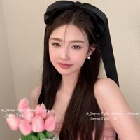 [Tỷ lệ khen ngợi 97%] Jennie Cùng Phong Cách Kẹp Tóc Nơ Quá Khổ Cô Gái Ngọt Ngào Phong Cách Ba Lê Ruy Băng Mùa Xuân Kẹp Ruy Băng Đầu Phụ Kiện Tóc zy25219