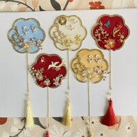 [Tỷ lệ khen ngợi Super 99% Cùng phong cách] Đạo cụ chụp ảnh đám cưới Cô dâu phù dâu Mini Group Fan Pick Up Kiss Áo choàng cưới Trung Quốc mới Xiuhe Quạt nhỏ Bán hàng trực tiếp