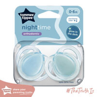 Ty Ngậm Dạ Quang Cho Bé Tommee Tippee Night Time 0-6 Tháng (Vỉ Đôi) – Xanh