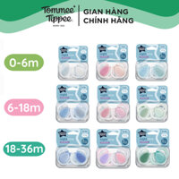 Ty Ngậm Dạ Quang Tommee Tippee Night Time Cho Bé 0-6, 6-18, 18-36 Tháng (Vỉ Đôi)