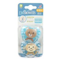 Ty ngậm Dr Brown’s Prevent Level 2 cho bé 6M-12M