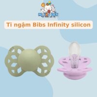 Ty ngậm núm đối xứng silicon BIBS Pacifier Infinity Symmetrical ti giả cho bé sơ sinh