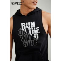 TYDB Áo tanktop hoodie nam After All, in chữ Wild Side - A03P-04 44 W319