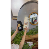 {TYEE Home life} Bình giữ nhiệt Fashion Cup gấu nâu 1000ml,inox 316 có lưới lọc trà giữ nóng lạnh 1