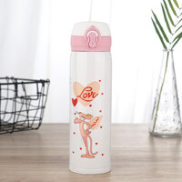 {TYEE Home life} Bình giữ nhiệt 500ml inox 304 thiết kế nắp bật và khóa gài bình giữ nhiệt cho bé c