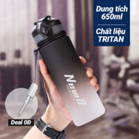 {TYEE Home life} Bình nước Tritan 1000 ML có nắp lọc trà và quai cầm chắc chắn cao cấp FITEZY