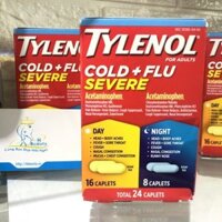 Tylenol Cold Flu Severe viên uống trị ho cảm của Mỹ