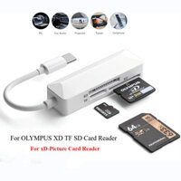 Type-c / USB / iOS sang SD TF XD-Picture Đầu đọc thẻ cho OLYMPUS XD TF SD CardReader USB C Bộ chuyển đổi thẻ nhớ tốc độ cao