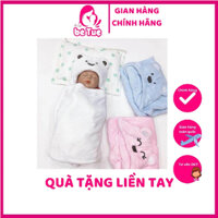 Ủ Choàng Bông Cho Bé/Chăn Ủ Lông Hình Gấu Có Mũ Minizone