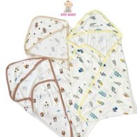 Ủ Choàng, Chăn ủ cho bé sơ sinh vải sợi tre mềm mịn, thoáng mát cho bé