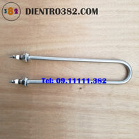 U đơn công suất 4kW - 220V/380V dài 30cm inox 304. Điện trở đun nước, nấu cháo, thanh nhiệt nồi phở,