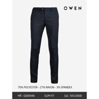 𝐂ự𝐜 𝐑ẻ ⚡ Xả Hết Quần âu nam Owen màu xanh đen QS80946 - Dáng Slimfit * ⁸ ⚡ ' ' Xịn 2021 $ < ⁶