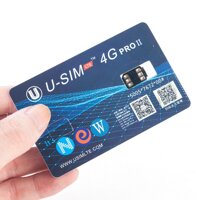 U-SIM4G Pro II Mở Khóa Sim Nano Sim Tương Thích Cho IOS 12 iPhone XS Max