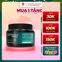 Ủ tóc Spa Pharma Keratin Hair Masque mặt nạ dành cho tóc khô và hư tổn 500ml nhập khẩu chính hãng