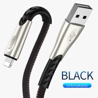 U48 Hoco 2.4A Hợp Kim Nhôm USB Sang Cáp Lightning 1.2 M Sạc Nhanh Điện Thoại Di Động Sạc USB Dữ Liệu Cáp Cho iPhone X XS Max XR 7 8 6 S Plus Điện Thoại IOS [bonus]