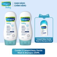 ữa tắm gội toàn thân cho bé Cetaphil Baby Wash & Shampoo 230ml