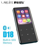 Uareliffe RUIZU D18 Máy Nghe Nhạc 32GB Bluetooth5.0 Hỗ Trợ Thẻ SD Âm Thanh Máy Nghe Nhạc MP3 Màn Hình HD Máy Nghe Nhạc Di Động Có Loa Đài FM Máy Ghi Sách Điện Tử Video