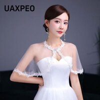 Uaxpeo Khăn Choàng Cô Dâu Thanh Lịch Cosplay Cô Dâu Quấn Phụ Kiện Cưới Cưới Khăn Choàng Cô Dâu
