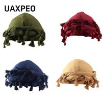 Uaxpeo Turban, Mũ Bò Quấn Đầu Co Giãn, Unisex Satin Lụa Lót Ấm Áp Chống Nắng Khăn Cho Nam
