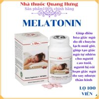 UBB® MELATONIN + B6 - Hỗ trợ chứng mất ngủ, đưa đến giấc ngủ tự nhiên(hộp 100 viên)