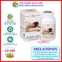 UBB® MELATONIN + B6 - Hỗ trợ chứng mất ngủ, đưa đến giấc ngủ tự nhiên(hộp 100 viên)$