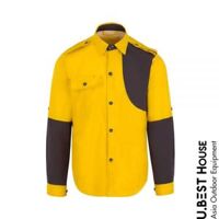 UbestHouse – Áo Sơ Mi Nhanh Khô (Vàng phối Nâu)