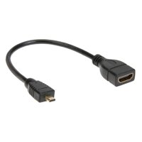 [UEB] Micro HDMI Male sang HDMI Adapter Cáp Kết Nối Ngắn 17 cm