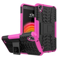 Ueokeird For LG X Power/K210/LS755/LG K6P/US610/K220 Casing[Shockproof] Tough Rugged Dual Layer Protective Case Hybrid Kickstand Cover