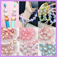 UFANSM 18mm Hạt sơn tay nặng 10 cái Tự làm Hạt Acrylic Thời trang Tình Yêu may mắn Đính cườm Vòng đeo tay
