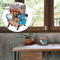 UFANSM Trang trí động cơ Bộ lắp ráp sáng tạo Đồ chơi 4 xi lanh