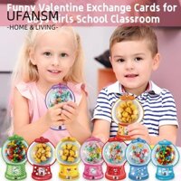 Ufasm 36 Gói Thiệp Valentines Cho Trẻ Em, Có Túi Tròn DIY Bong Bóng Kẹo Cao Su Máy, Quà Tặng Sáng Tạo Trao Đổi Máy Bắp Rang Đảng Ủng Hộ