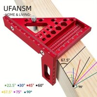 Ufasm Chế biến gỗ Vuông, Thước kẻ Scribe Thước tam giác, Công cụ đo lường chống mài mòn chính xác cao Thước góc vuông
