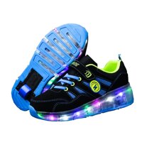 Ufatansy Roller Shoes Girls USB Rechargeable Roller Skate Shoes LED Fashion Sneakers Kids Skateboarding for Boys Shoes with Wheels Comfortable Mesh...