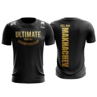 UFC x ISLAM TShirt Microfiber Ultimate Fighting Championship Islam Makhachev Gold