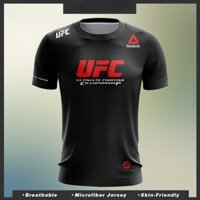 Ufc x reebok Áo jersey Cắt Thông Thường Màu Đỏ