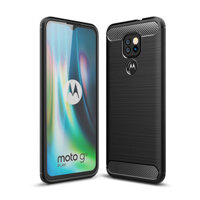 UFlaxe Ốp lưng Mềm cho Motorola Moto E7 E6 Plus Play Power Motorola Edge S Plus E 2020 Ốp Điện Thoại chống sốc bằng sợi carbon chống va đập siêu mỏng LS