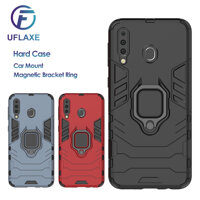 UFlaxe ốp lưng Samsung Galaxy M10 M20 M30 M30S M40 M40S Vỏ điện thoại cứng có giá đỡ vòng tròn từ tính gắn trên xe Cái bao ngoài Chống rung 03ZG LazadaMall