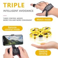 Ufo RC Mini Quadcopter Máy Bay Trực Thăng Đồng Hồ Tay Cử Chỉ Điều Khiển Từ Xa Bay Độ Cao Giữ Điều Khiển Đồ Chơi Trẻ Em Quà Tặng