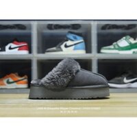 Ugg W Disquette Dép Chestnut series dày phong cách Muller đầu túi thoải mái slingback nửa dép