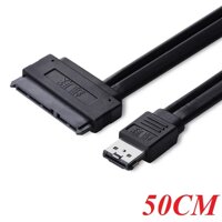 Ugreen 10646 0.5m esata combo to sata cable đen 50cm 10646 10010646