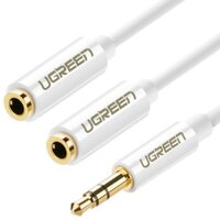 Ugreen 10739 Cáp Chia 2 Cổng Audio 3.5mm Ra 2 Cổng