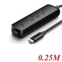 Ugreen 10916 20cm usb type c to 4*USB 3.0 Hub CM416
