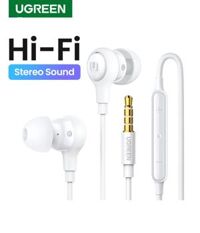 UGREEN 15156 Tai nghe nhét tai có giắc cắm 3,5 mm (Trắng) cao cấp