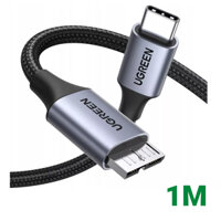 Ugreen 15232 1M USB type C sang Micro B Màu Xám Cáp chuyển US565