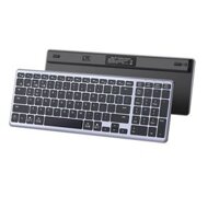 Ugreen 15258 99 key bluetooth + 2.4g 10 million press with fn key 400mah battery wireless mini Ultra Slim 10m Wireless Keyboard all OS system back and white KU005 10015258