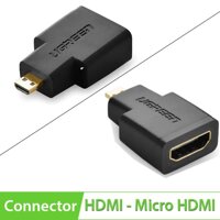 Ugreen 20106 4K Micro HDMI Male To HDMI Straight Female Adapter Gold 20106 10020106
