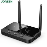 Ugreen 20140 100m Long Range Bluetooth 5.0 Qualcomm Csr8675 Audio station Aptx HD Transmitter Receiver Rx-Tx-Bypass cm433